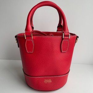 Frances Valentine Red Leather Bucket Bag NWOT
